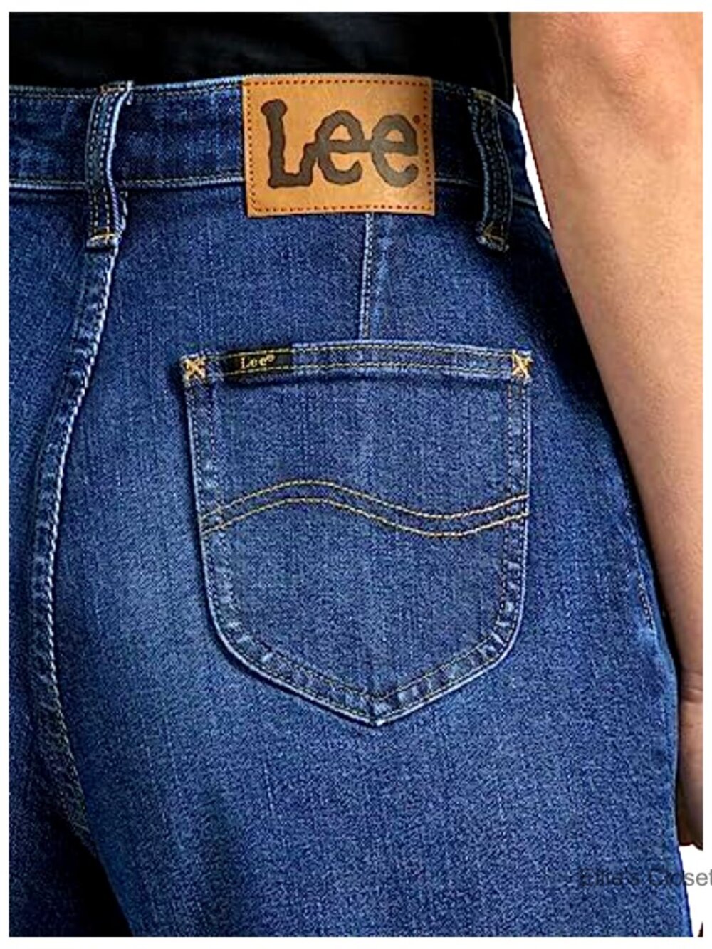 High Rise Trouser Jeans with Stretch Denim - Picture 5 of 5